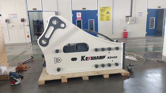 KS450 Side Type Rock Hydraulic Breaker Machine Prężnik podkładki 190 mm