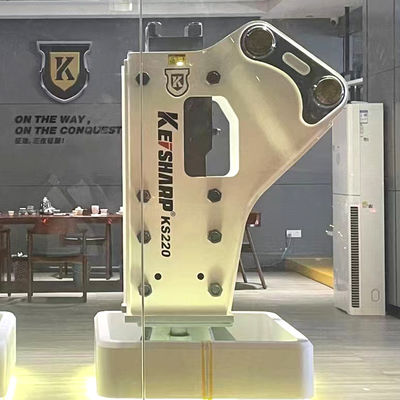 KS220 Typ boczny Hydraulic Breaker 140 mm Średnica suszy 400-550 bpm dla koparki o pojemności 20-27 ton