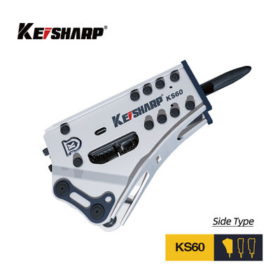 KS60 Strona Typ 53mm średnica suszarki Hydraulic Breaker Machine Match 2.5-4.5ton Excavator