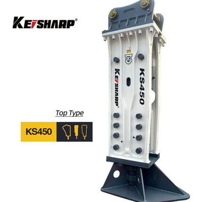 KS450 Top Type 190mm Chisel Excavator Hydraulic Rock Breaker dla kolei / architektury