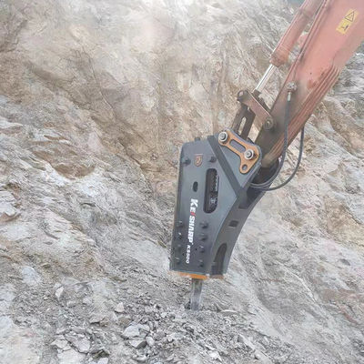 Warunek CE Certyfikat stopu 140 mm Stopek Nieregularne kształty Chisel Guide Hydraulic Breaker