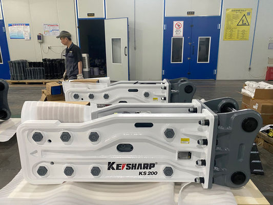 KS200 Top Typ Hydraulic Breaker 135mm Średnica podkładki dla koparki 18-22 tony