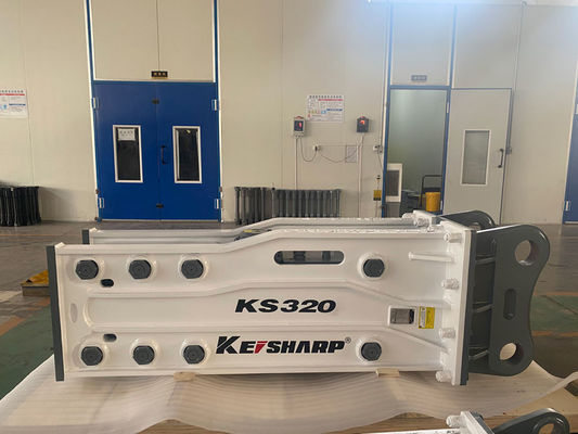 KS320 Top Type 155mm Chisel Excavator Hydraulic Rock Breaker dla kolei / architektury