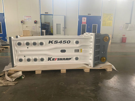 KS450 Top Typ Rock Hydraulic Breaker Machine Prężnica podkładki 190 mm