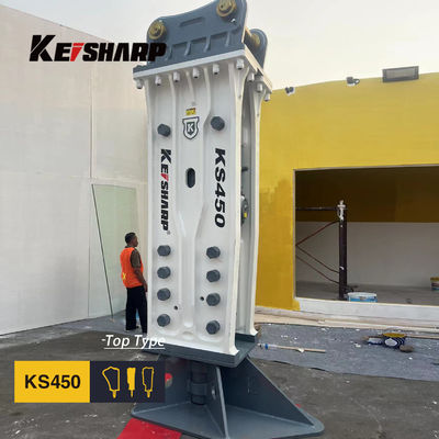 KS450 Top Typ Rock Hydraulic Breaker Machine Prężnica podkładki 190 mm